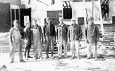 Demolition of Starks Hotel, mid 1940s